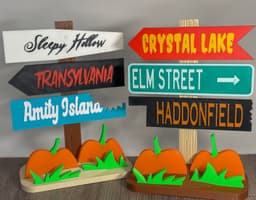 Halloween Display Signs! (No AMS) 3d model