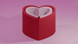 The Self Fulfilling Heart - Remix of Simple Heart Box with Lid 3d model