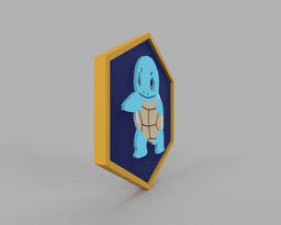 Squirtle Pokemon PokeCoin stl 3d model
