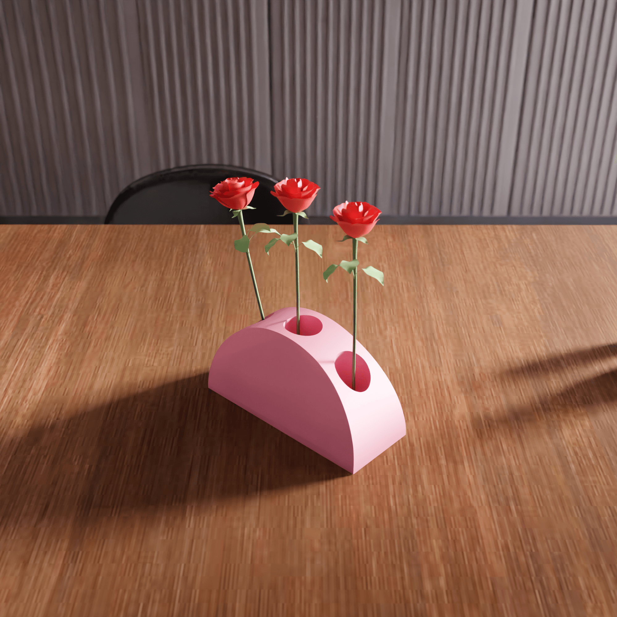 Half Moon Multi-Hole Vase 3d model