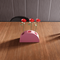 Half Moon Multi-Hole Vase 3d model