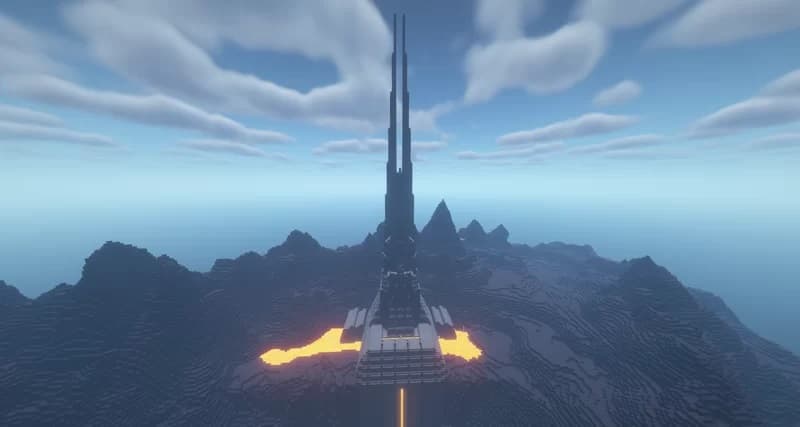 Minecraft Mustafar Planet 3d model