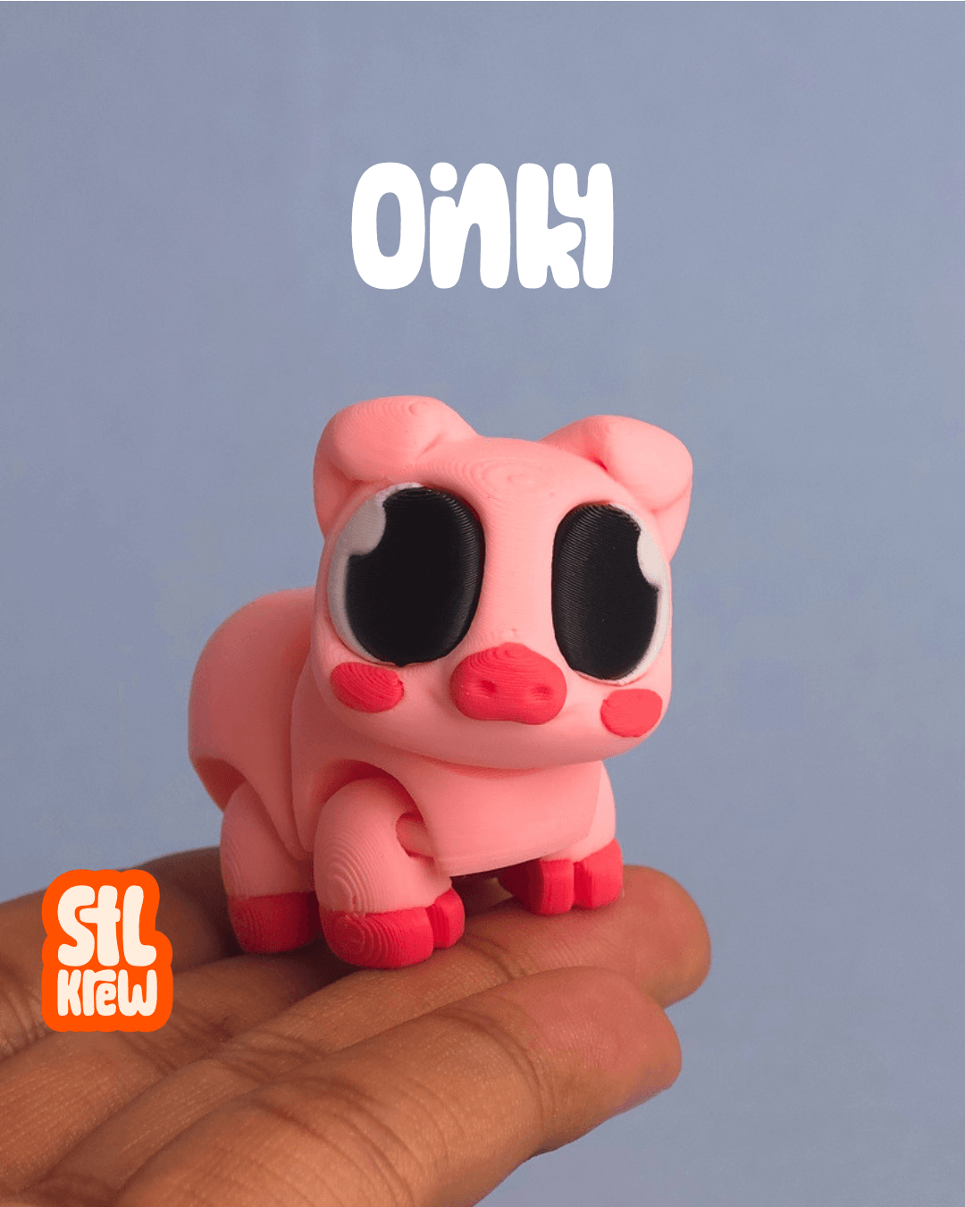 Cute articulated Pig - Oinky 3d model