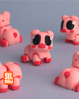 Cute articulated Pig - Oinky 3d model