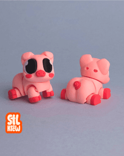 Cute articulated Pig - Oinky 3d model