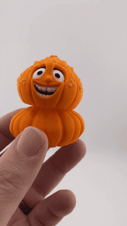 Pumpkin Mini Flexi -Smiley 3d model