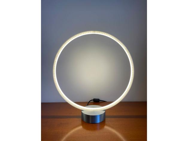 LED RGB DESIGNER CIRCLE RING HALO LIGHT LAMP - App & Music Controlled 3d model