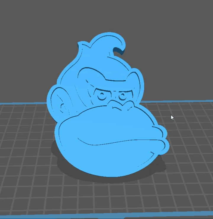 Tête de Donkey Kong 3d model