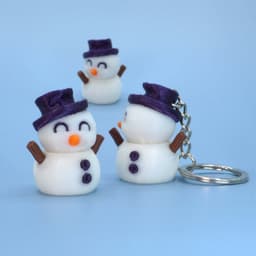 Tiny Penguin and Snowman 3d model