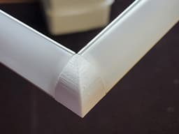 LED strip L 45 90 degree angle channel diffuser inside and outside corner 3d model