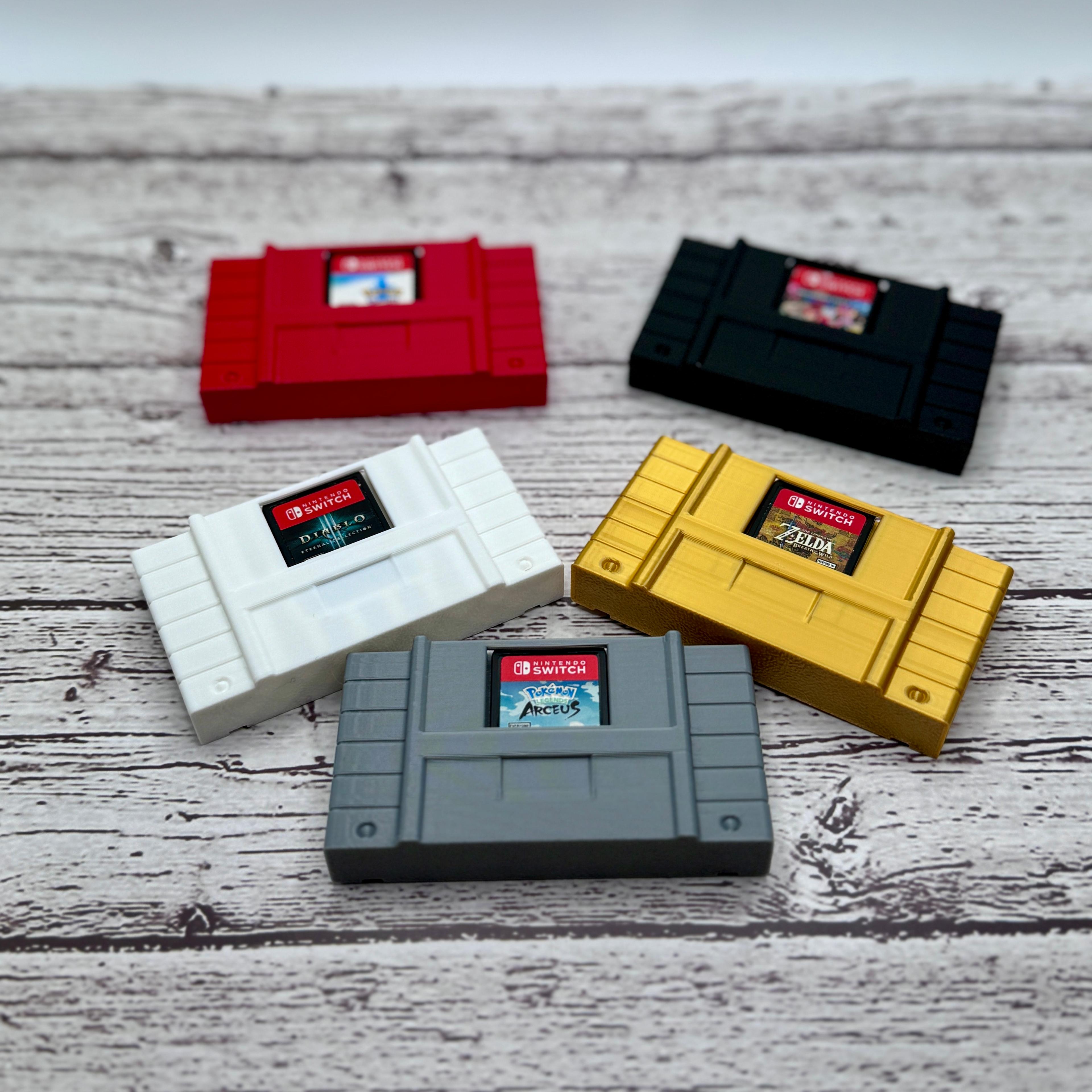 SNES Style Switch Game Holder 3d model