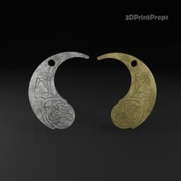 Rose Tico and Paige Tico Otomok medallion 3d model