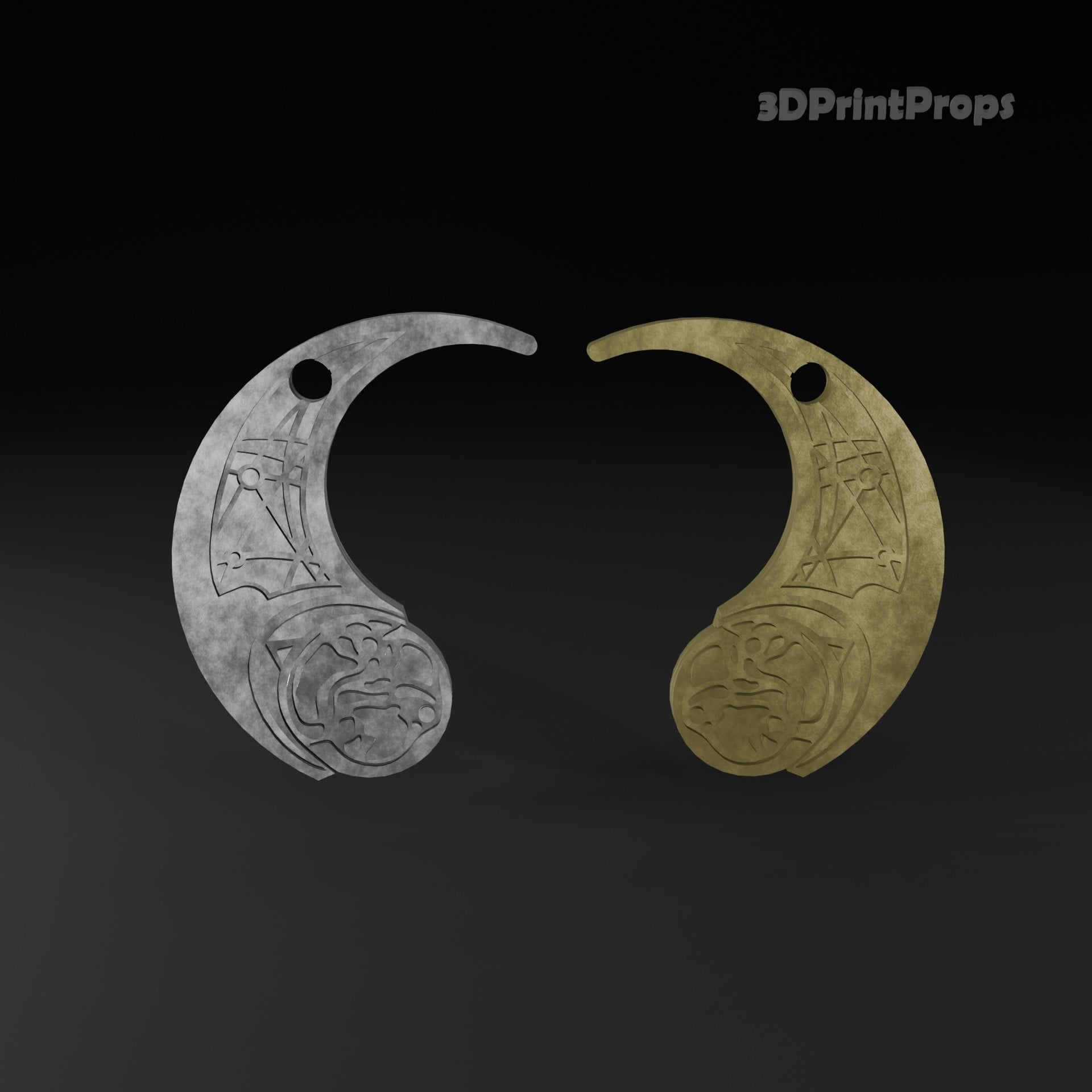 Rose Tico and Paige Tico Otomok medallion 3d model