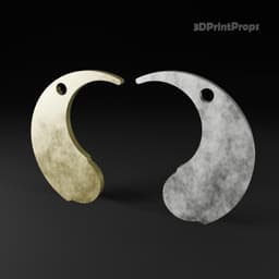 Rose Tico and Paige Tico Otomok medallion 3d model