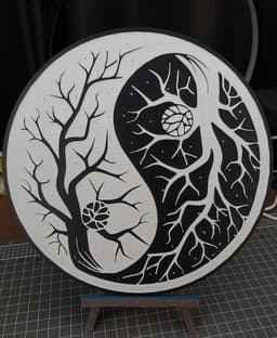 Tree in the Winter Yin Yang 3d model