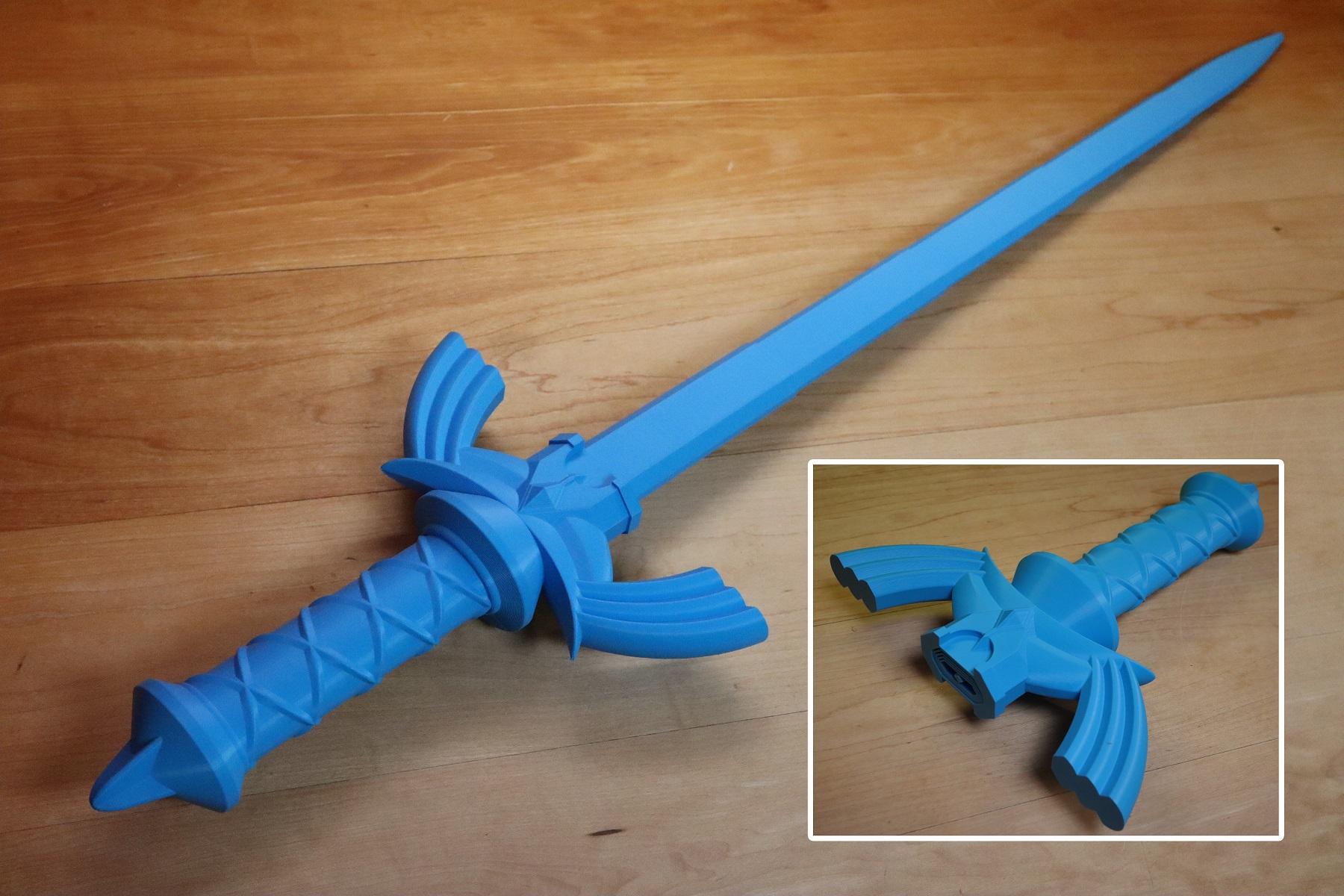 Collapsing Master Sword (Print-in-place) 3d model