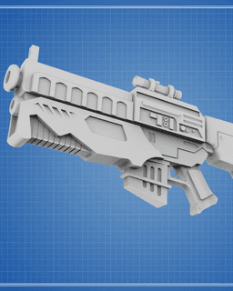 DH-X Heavy Blaster Rifle - Edge of the Empire 3d model