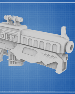 DH-X Heavy Blaster Rifle - Edge of the Empire 3d model