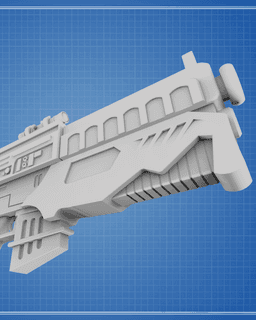 DH-X Heavy Blaster Rifle - Edge of the Empire 3d model