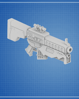 DH-X Heavy Blaster Rifle - Edge of the Empire 3d model