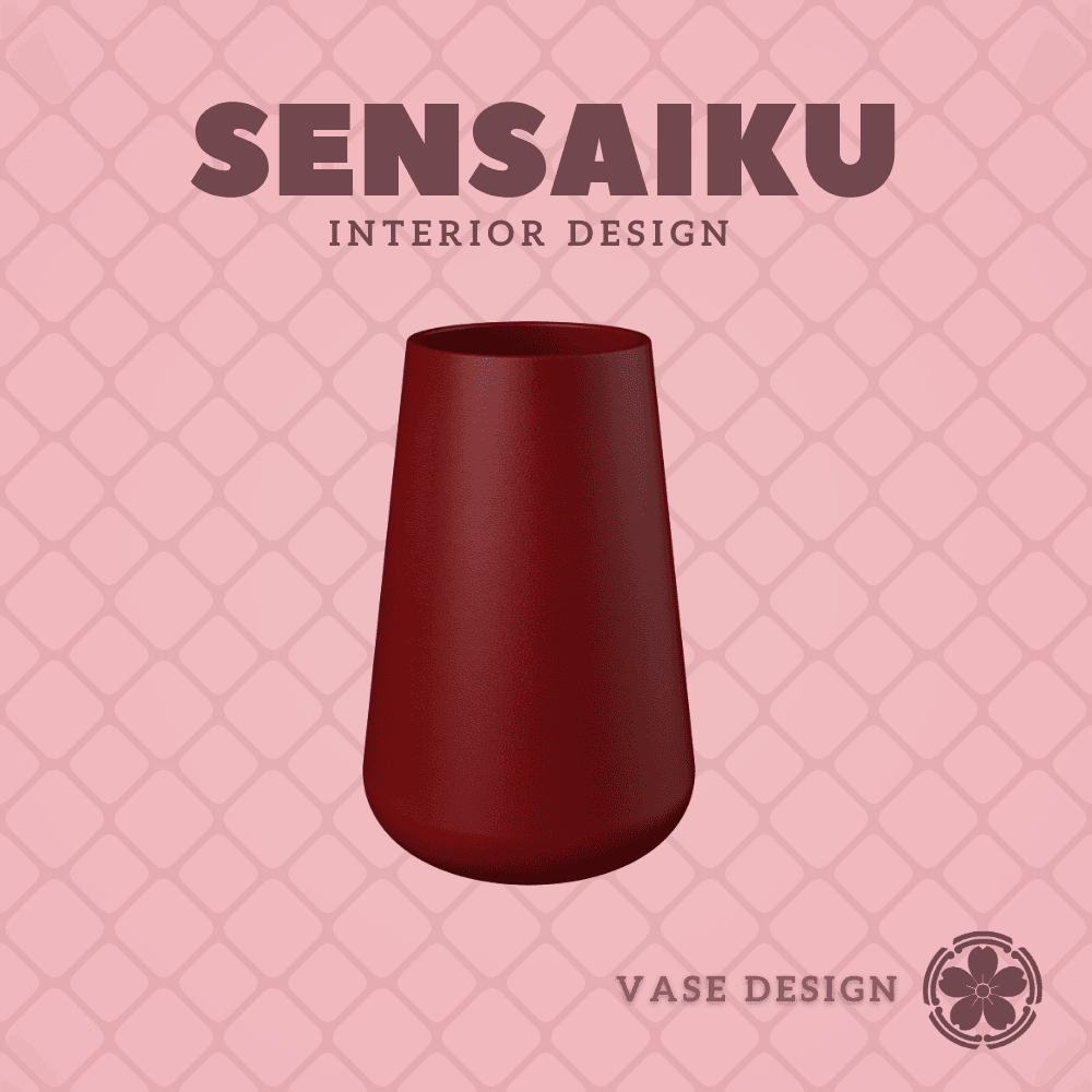 38. Cylinder - V21 Custom Vase Design - Ikebana Home Decoration 3d model