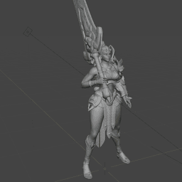 Woman Warrior 3d model