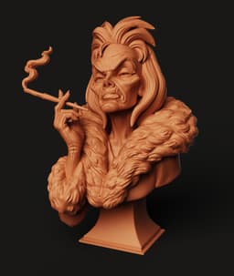 Cruel Fashionista Bust STL | Villain 3D Print | Fan Art 3d model