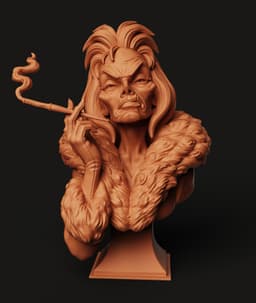 Cruel Fashionista Bust STL | Villain 3D Print | Fan Art 3d model