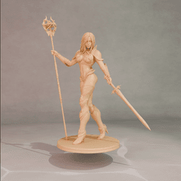 Enchanting Warrior Woman 3d model