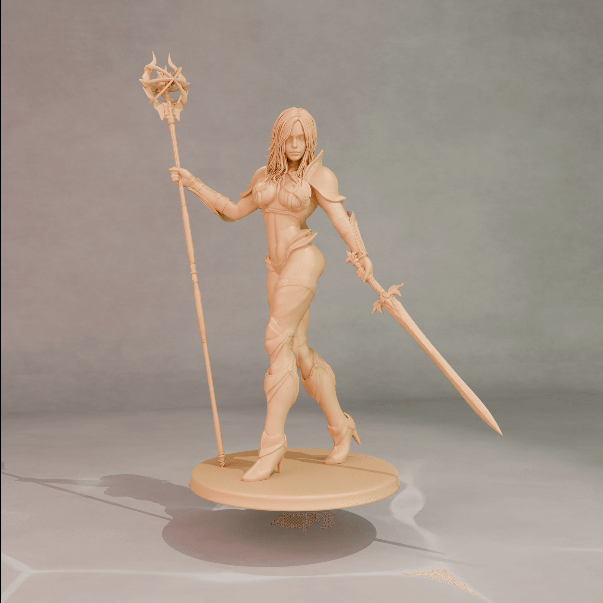 Enchanting Warrior Woman 3d model