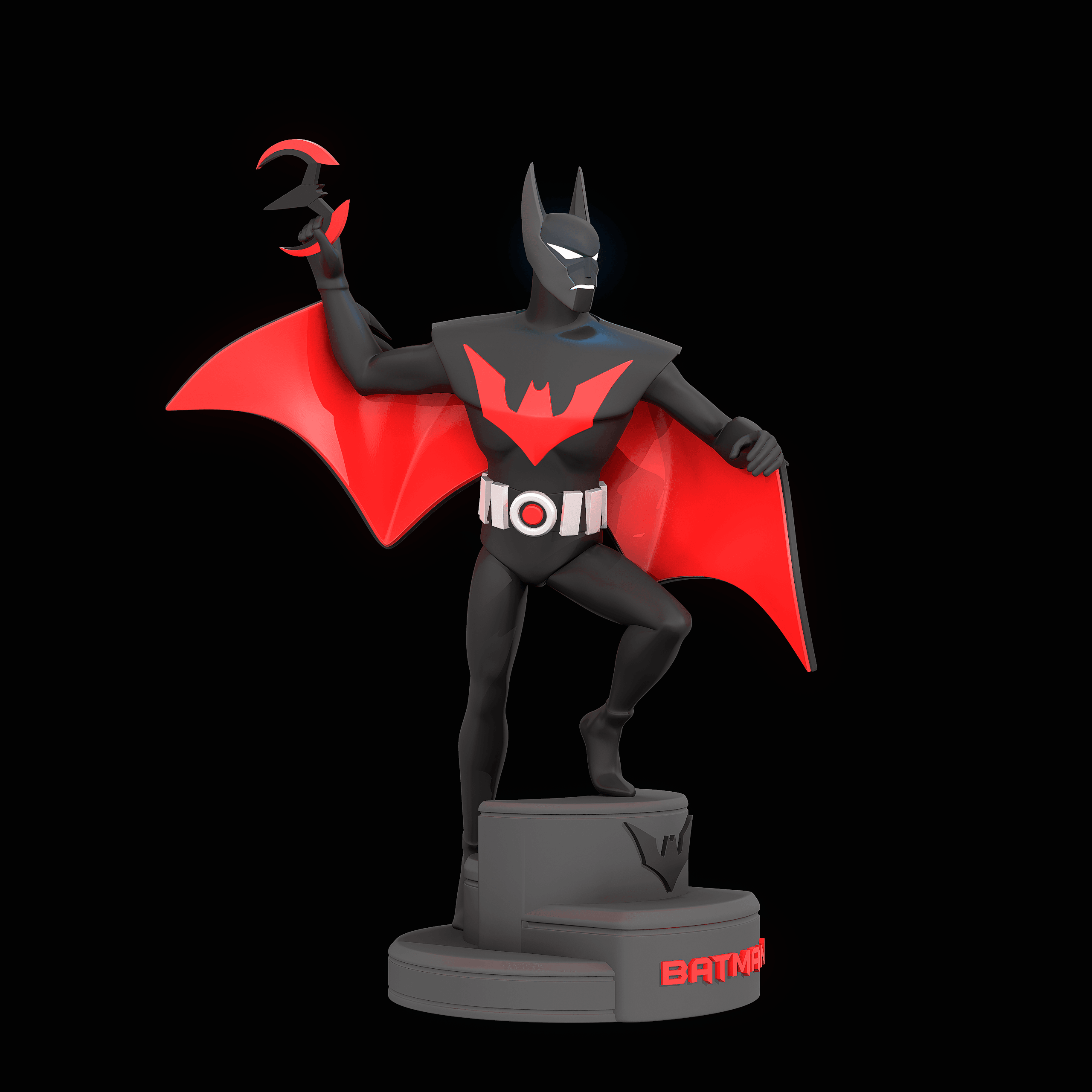 Batman Beyond Statue 3d model
