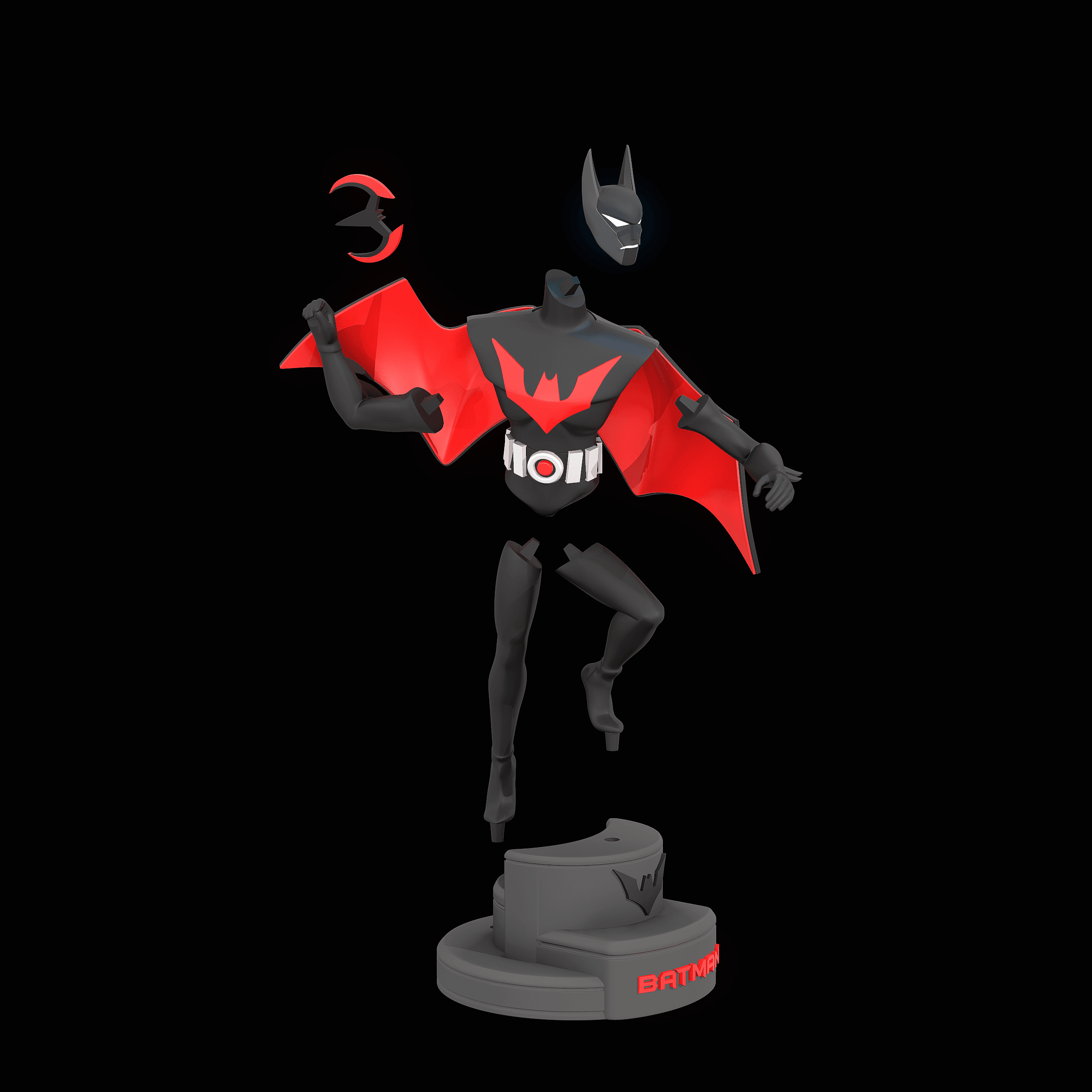 Batman Beyond Statue 3d model
