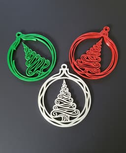 Tree Ornaments - Fast print 3d model