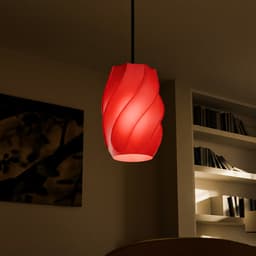 3D Printed Ceiling Lamp Shade – Universal Socket Fit, No Supports Needed 3d model