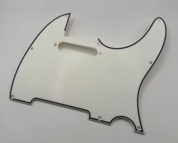 Lined Pickguard for Telecaster Style Guitars w Lipstick Pickup - Harley Benton 3d model