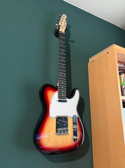 Lined Pickguard for Telecaster Style Guitars w Lipstick Pickup - Harley Benton 3d model