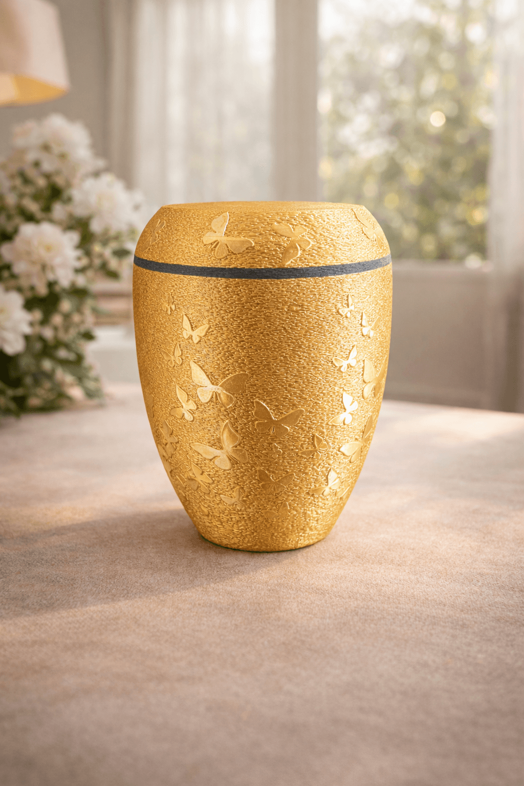 Harmonia Aurora Edition – Designer Urn with Butterfly Motif 3d model