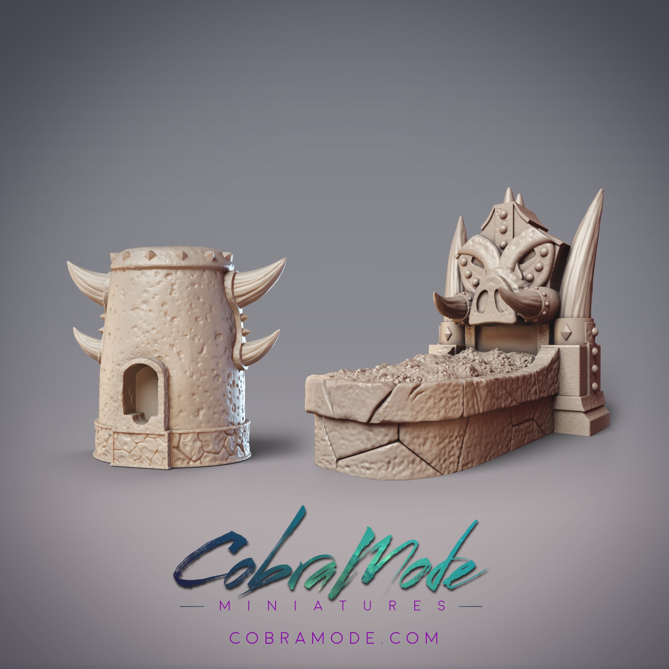 Goksagu Blacksmith Workshop Forges Scatter Terrain Set 3d model