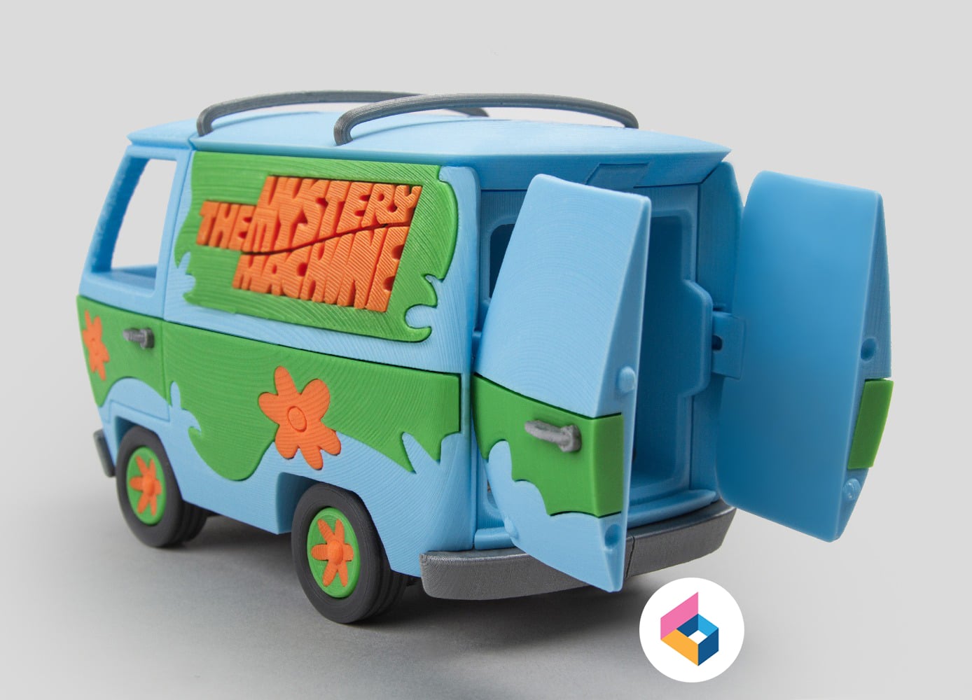 Foldable Mystery Machine - Scooby Doo 3d model