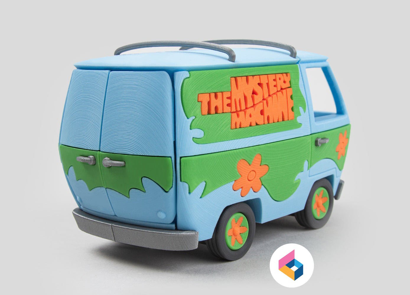 Foldable Mystery Machine - Scooby Doo 3d model
