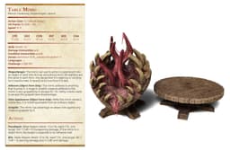 Furniture Mimics - Mimics VS Ninja - PRESUPPORTED - Illustrated and Stats - 32mm scale 3d model