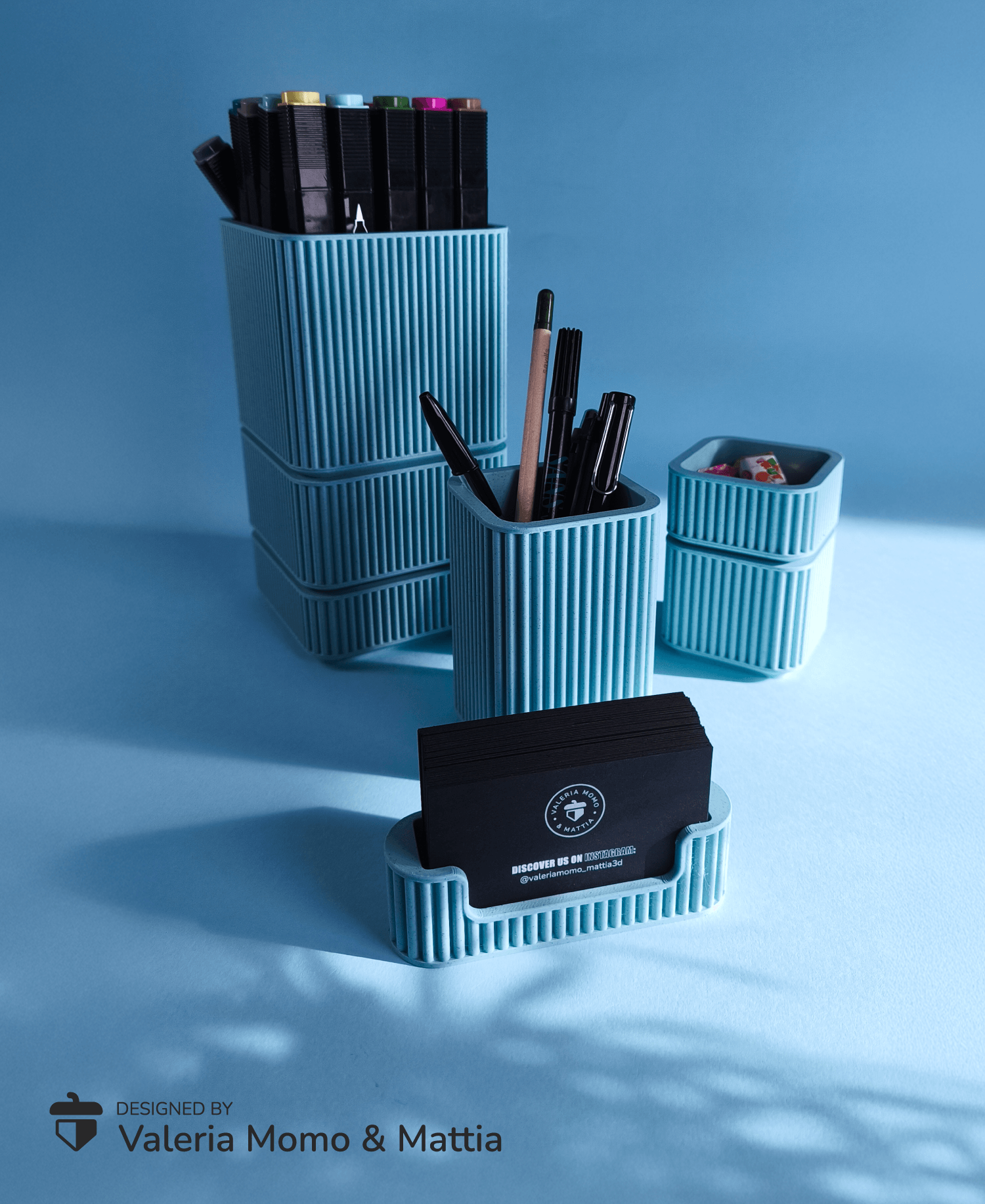 Minimal Desk Organizer Set 3d model