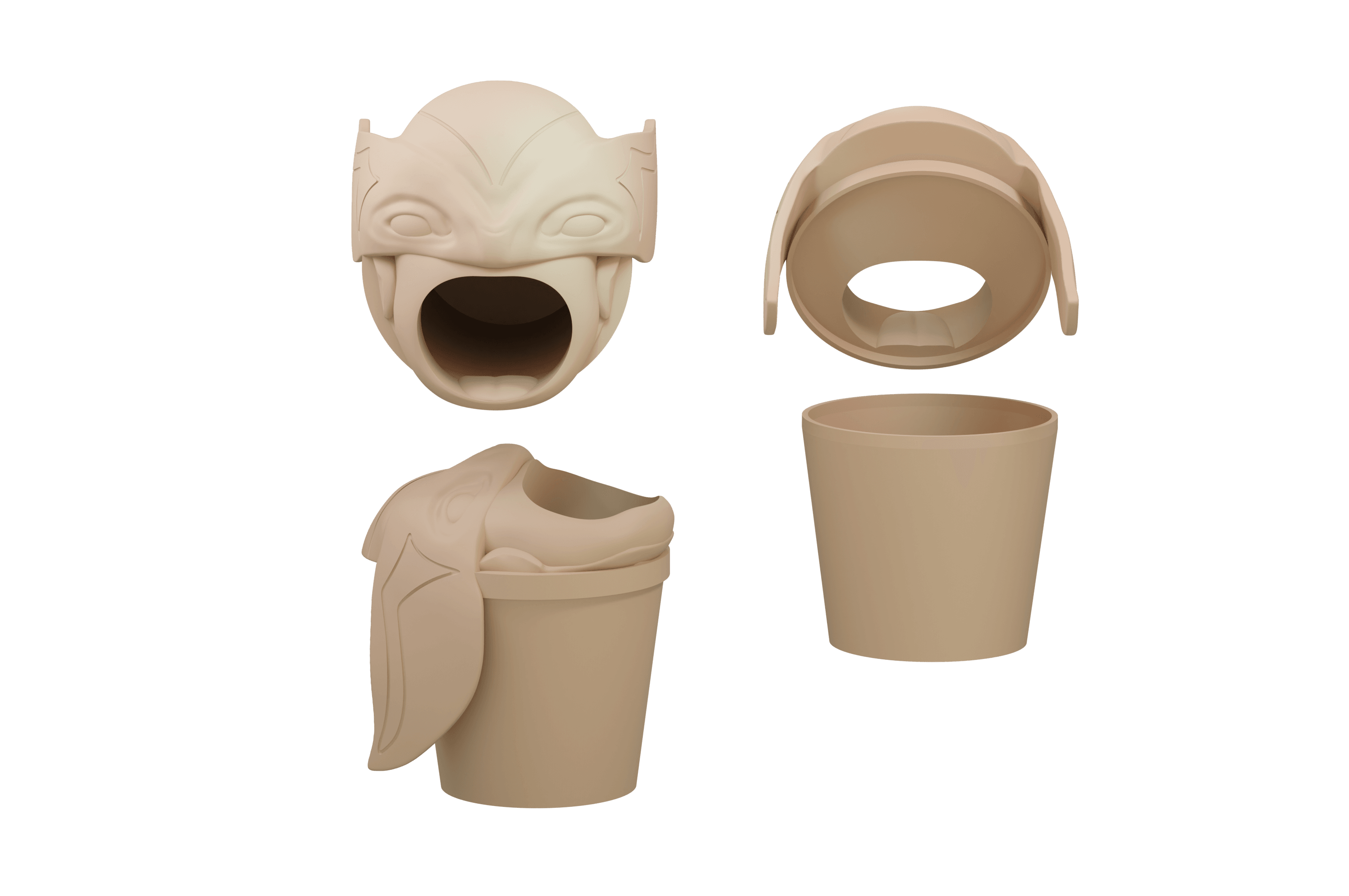 Wolverine Popcorn Bucket 3d model