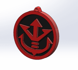 Necklace Dragon ball saiyans 3d model