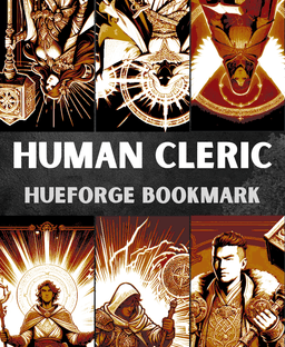 Human Cleric Bookmarks (Male & Female) 3d model
