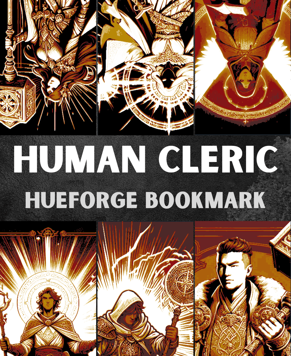 Human Cleric Bookmarks (Male & Female) 3d model