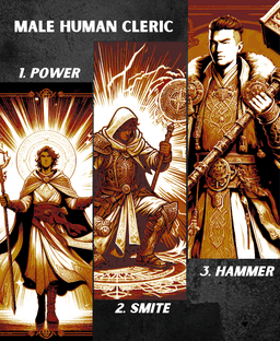 Human Cleric Bookmarks (Male & Female) 3d model