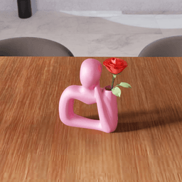 Abstract Human Vase - Modern Sculptural Flower Vase 3d model