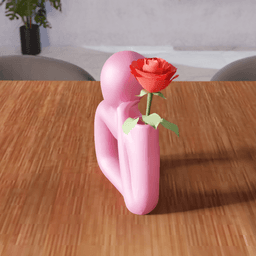 Abstract Human Vase - Modern Sculptural Flower Vase 3d model