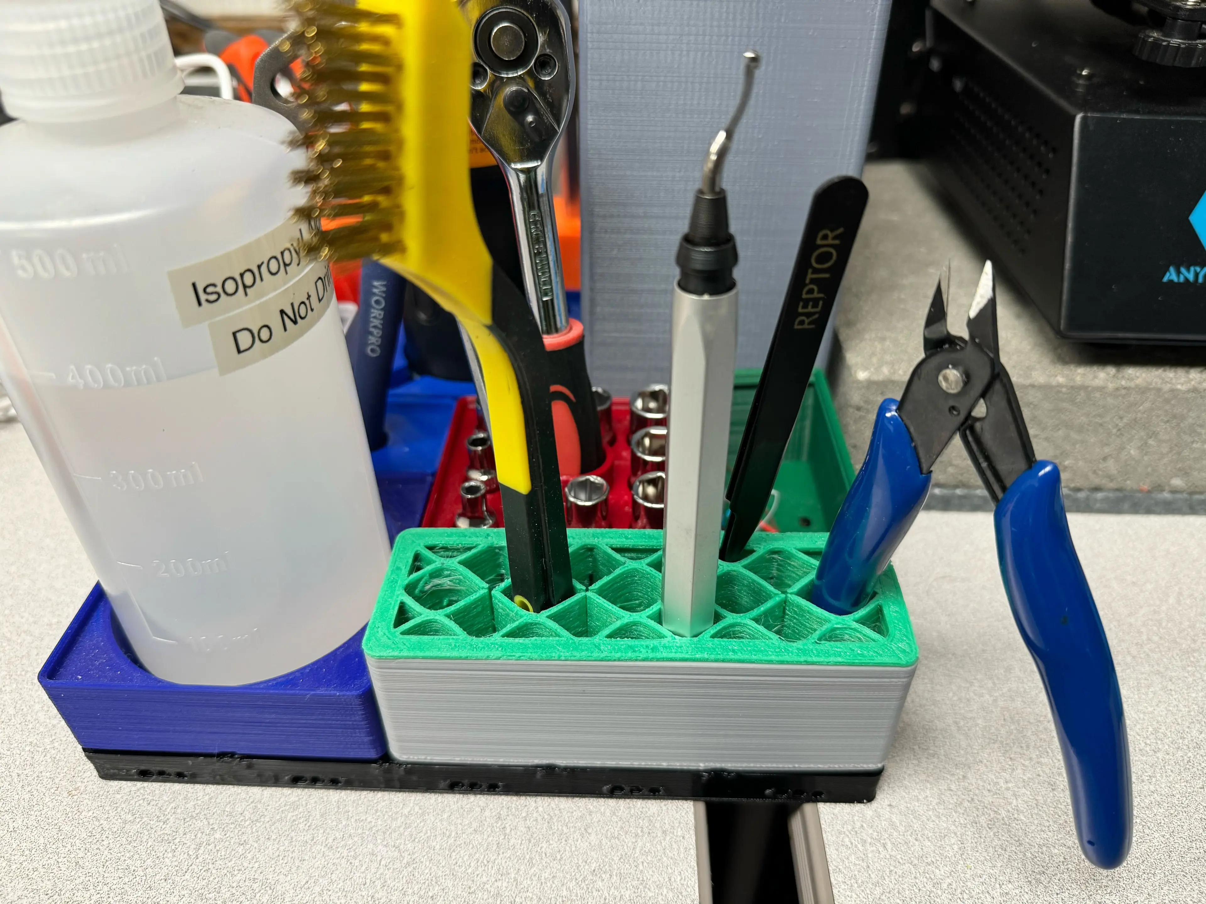 Gridfinity Flexible Insert Tool Holder 3d model